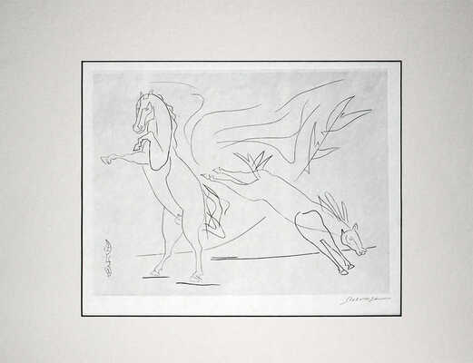 Сюрваж Леопольд. Иллюстрация к поэме Ж. Кокто «Пегас»